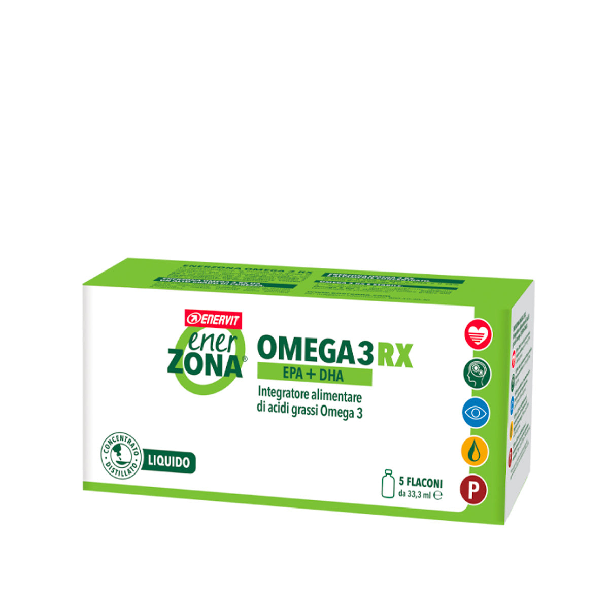 ENERZONA | Omega 3RX liquid 5 flaconi da 33,3 ml  Bodissimo